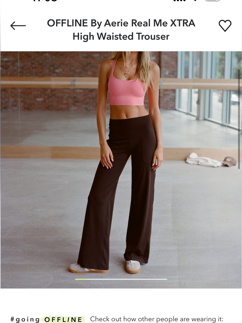 Aerie xtra high waisted trouser pant legging